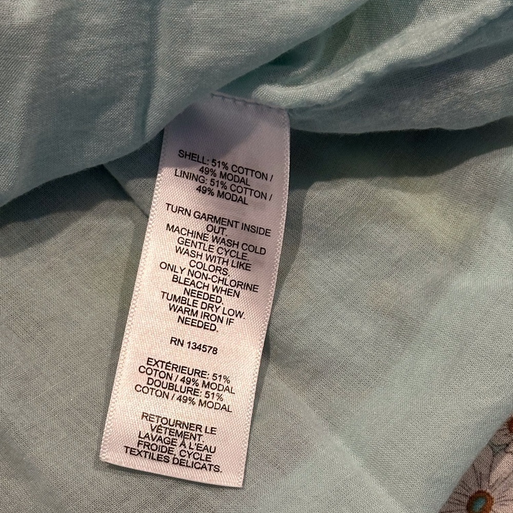Vineyard Vines Floral Ruffle Tiered Dress in Soleil Ditsy Aqua Size Small - Picture 7 of 10